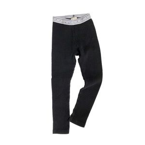 Zara Black Ribbed Leggings SZ 6